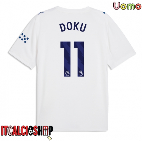 Manchester City Jeremy Doku #11 Terza Maglia 2026-27 Manica Corta